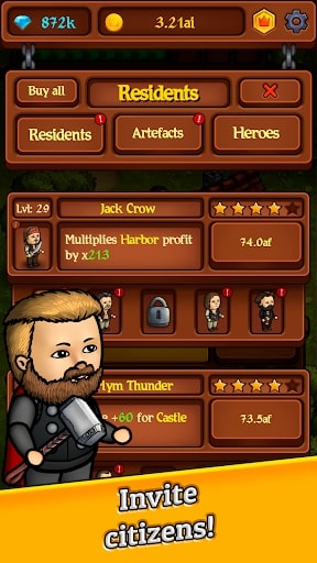 Kingdom: Idle Gold Tycoon MOD kim cương