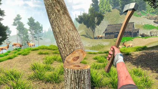 Woodcraft Island Survival MOD không đói