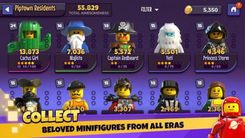 LEGO Legacy Heroes Unboxed nhân vật nổi tiếng