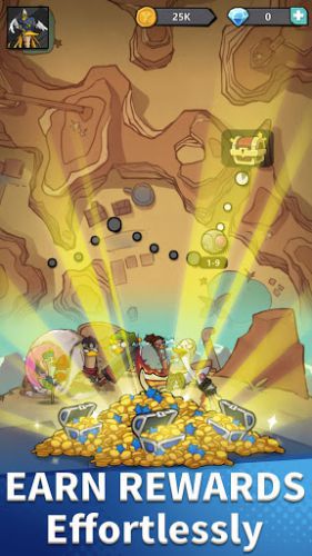 Merge Duck 2 Idle RPG truy tìm kho báu