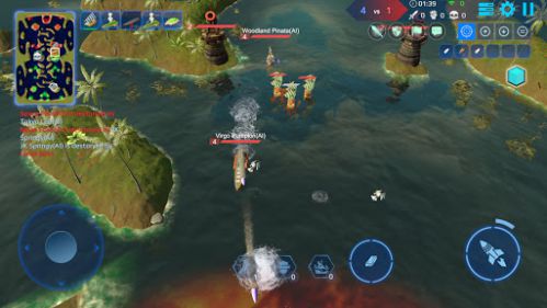 Sea War - Battle of ships 5v5 thủy chiến