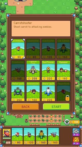 Garden Defense Zombies Wipeout MOD vô hạn vàng