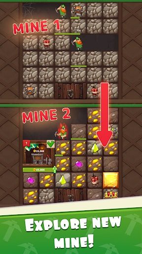 Gnome Diggers Mở vàng MOD APK