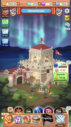 Idle Heroes Tycoon MOD vô hạn tiền