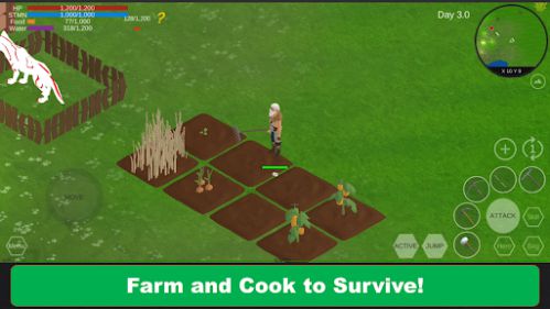 wildLand Survive in the Wild trồng rau