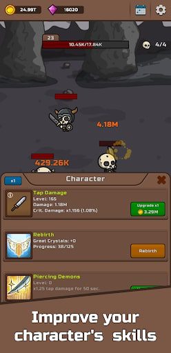 Tap Dungeon: RPG Idle Clicker Không qc