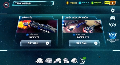Starship battle mod khoáng chất