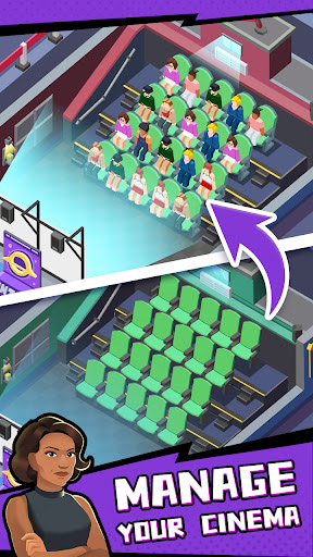 Idle Cinema Empire Tycoon Game MOD nhiều tiền