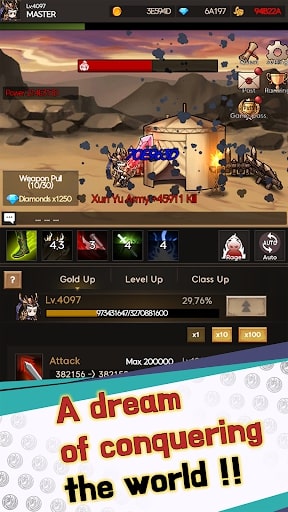 Legend Of CaoCao Idle RPG MOD sát thương