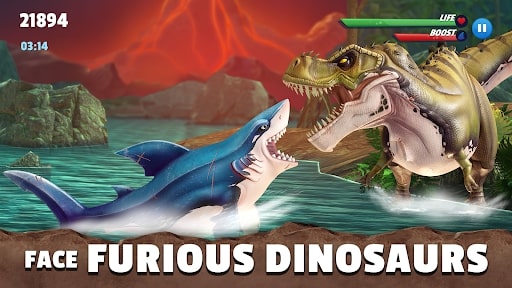 Hungry Shark Primal MOD kim cương