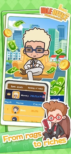 Idle Office: Building Story MOD tiền