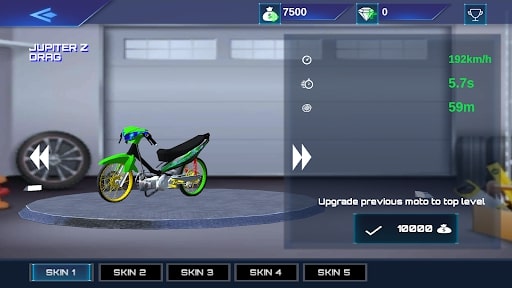 Real Drag Bike Racing MOD tiền