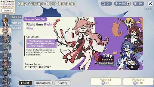 Silly Wisher MOD tiền