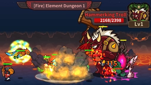 Monster Merge King MOD kim cương