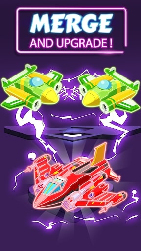 Merge Planes Neon Game Idle MOD APK