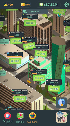 Stakeholder Idle Game MOD tiền