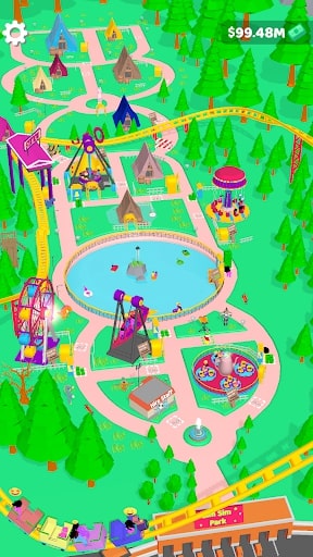 Sim Sim: Arcade idle Theme Park GAMEHAYVL