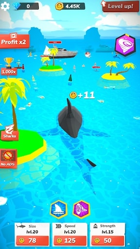 Idle Shark World GAMEHAYVL