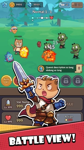 Cat Legend: Idle RPG War APK