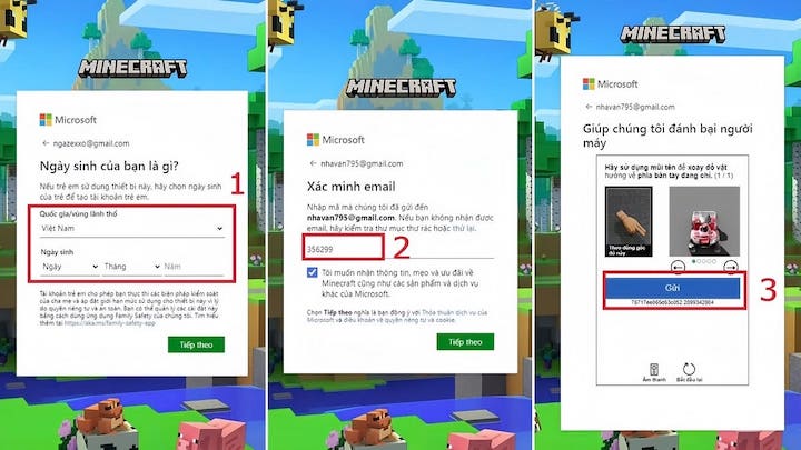 Đăng ký Nick Minecraft